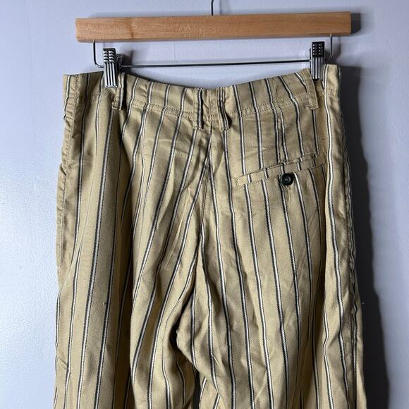 Free People Heat Wave Chino Pants Women’s 6 Classic Stripes Slouchy Button Fly - Picture 7 of 10